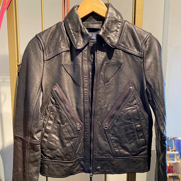 Polo Ralph Lauren Black Leather Jacket - Picture 1 of 9